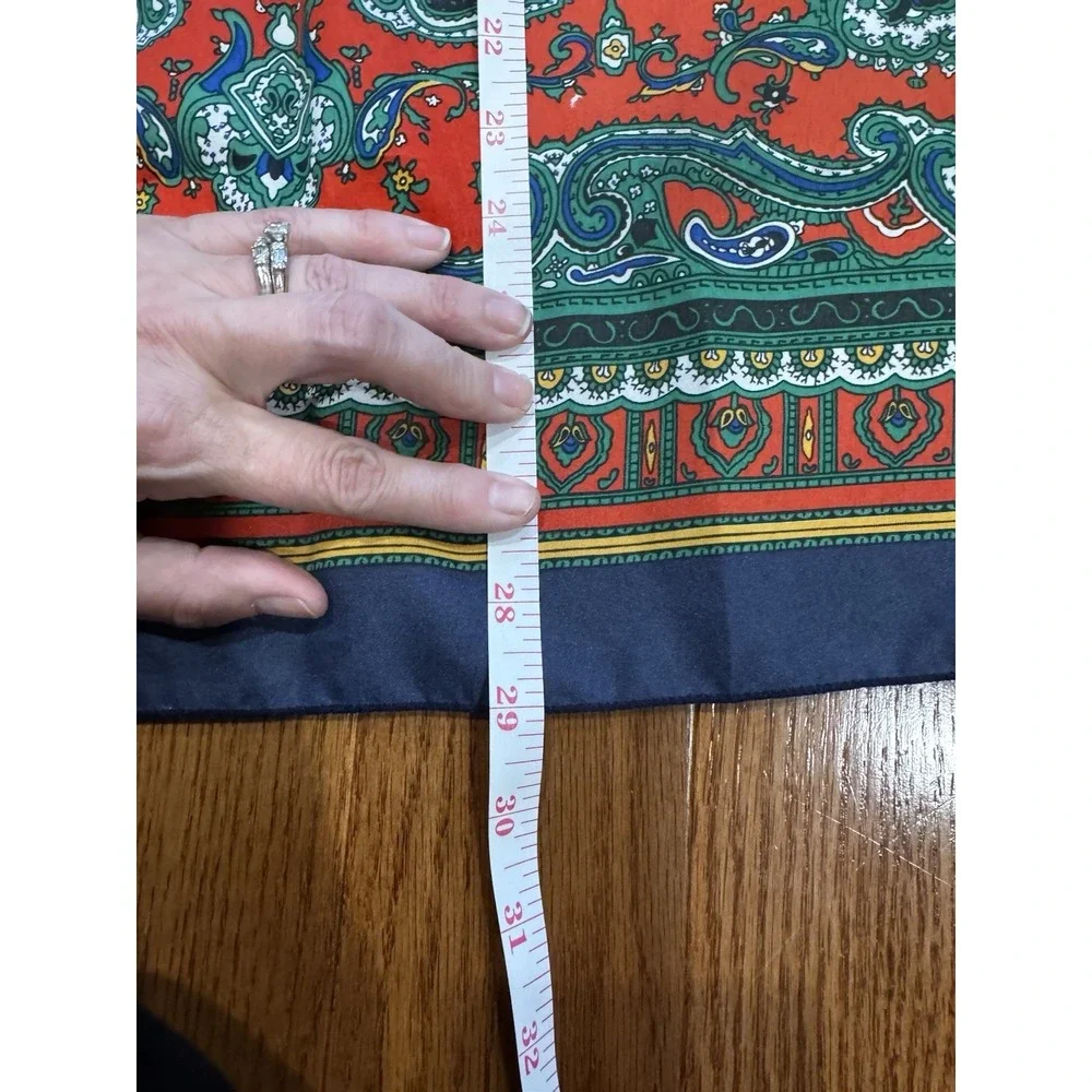 Lot Of (2) Vintage Bold Purse Scarves 30x30 Equestrian Maximalist